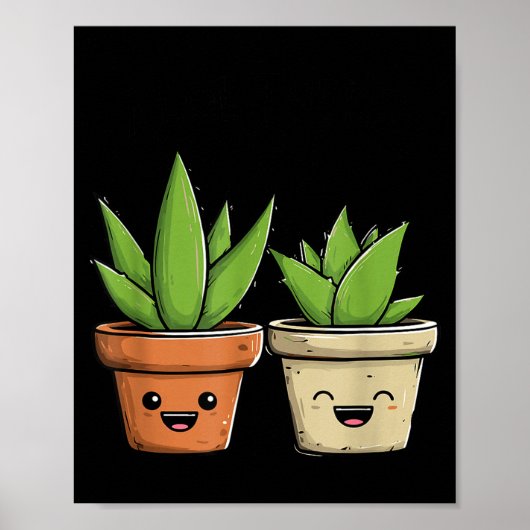 Aloe There Funny Succulent Plant Lover  Poster (Vorne)