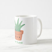Aloe There, Hello There, Niedlich Aloe Vera Pun Kaffeetasse (VorderseiteRechts)