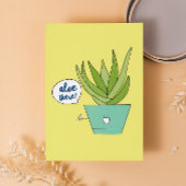 Aloe There | Punny Pflanze Karte