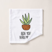 Aloe Vera Badhandtuch Set (Waschlappen)