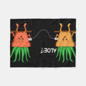 Aloe Vera Barber Fleecedecke (Vorderseite (Horizontal))