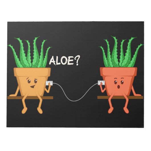 Aloe Vera Barber Notizblock (Vorderseite)