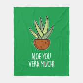 Aloe Vera Fleecedecke (Vorderseite)