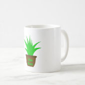 Aloe Vera mit einem Label Kaffeetasse (VorderseiteRechts)