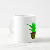 Aloe Vera mit einem Label Kaffeetasse (Vorderseite Links)