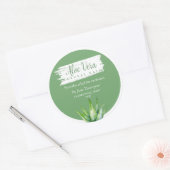 Aloe Vera Natural Balm Label Runder Aufkleber (Umschlag)