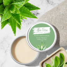 Aloe Vera Natural Balm Label