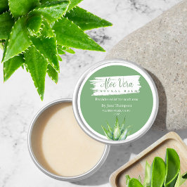Aloe Vera Natural Balm Label Runder Aufkleber