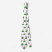 Aloe Vera Pattern Neck Tie Krawatte (Vorderseite)