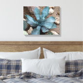 Aloe Vera Pflanze Foto Wrapped Canvas Print Leinwanddruck (Insitu (Schlafzimmer))