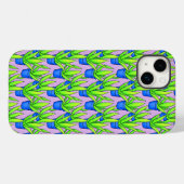 Aloe Vera Pflanze Muster Textil Case-Mate iPhone Hülle (Rückseite (Horizontal))