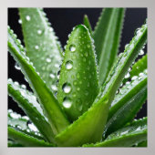 Aloe Vera Pflanze Poster (Vorne)