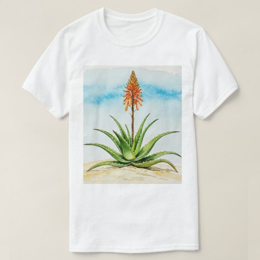 Aloe-Vera-Pflanze T-Shirt (Design vorne)