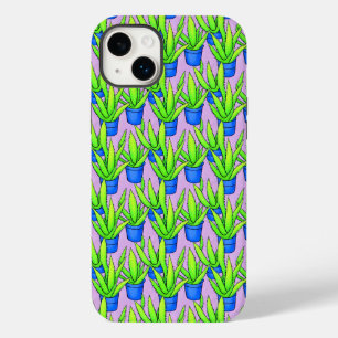 Aloe Vera Pflanzen Muster Textil Case-Mate iPhone 14 Plus Hülle