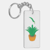 Aloe Vera Schlüsselanhänger (Vorderseite links)