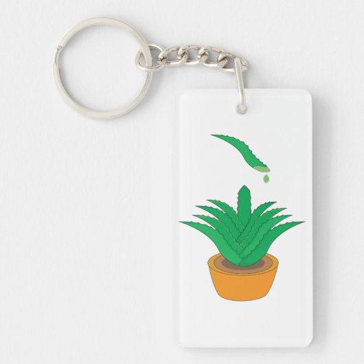 Aloe Vera Schlüsselanhänger (Vorderseite)