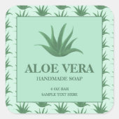 Aloe Vera Soap Custom Label Aufkleber (Vorderseite)
