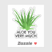 Aloe Vera Succulent Aloe Sie sehr Aufkleber (Blatt)
