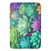 Aloe Vera Succulents Sage Green Badematte (Vorderseite Vertikal)