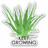 Aloe vera Sukkulenter Behalt wächst Aufkleber (Vorderseite)