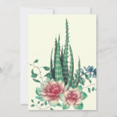 Aloe Vera Über Blume Save The Date (Vorderseite)