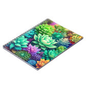 Aloe Vera und Succulents Collage Notizblock (Linke Seite)