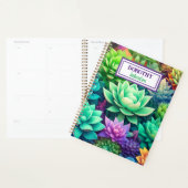 Aloe Vera und Succulents Collage Personalisiert Planer (Anzeige)