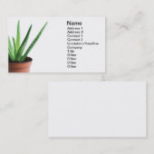 Aloe Vera Visitenkarte (Vorne/Hinten)
