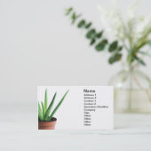 Aloe Vera Visitenkarte (Stehend Vorderseite)
