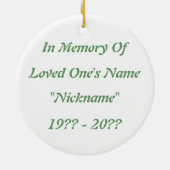 Aloe Very Memorial Ornament (Hinten)