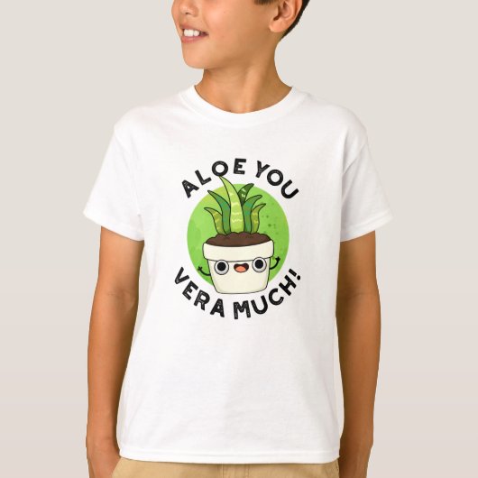 Aloe You Vera Funny Pflanze Puff T-Shirt (Vorderseite)