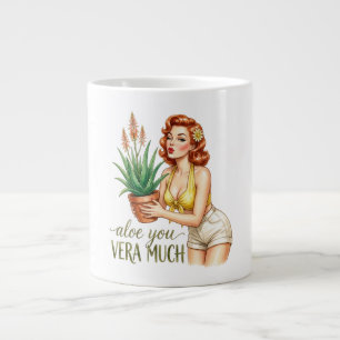 Aloe You Vera Much Gartenzauber-Kaffeetasse Jumbo-Tasse