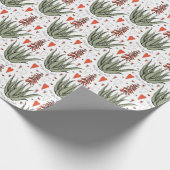 Aloe You Vera Much Orange Aloe Pflanze und Herzen Geschenkpapier (Ecke)