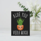 Aloe You Vera Much Postkarte (Stehend Vorderseite)