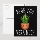 Aloe You Vera Much Postkarte (Vorne/Hinten)
