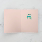 Aloe you Vera Much Pun Liebe Grußkarte Karte (Innenseite)