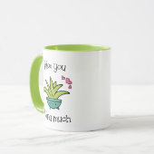 Aloe You Vera viel Niedliche Liebe Pun Tasse (Vorderseite Links)