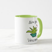 Aloe You Vera viel Niedliche Liebe Pun Tasse (VorderseiteRechts)