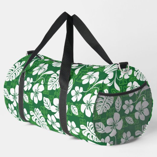 ALOH FRIDAY PATTERN IN GREEN DUFFLE BAG (Rechte Ecke)