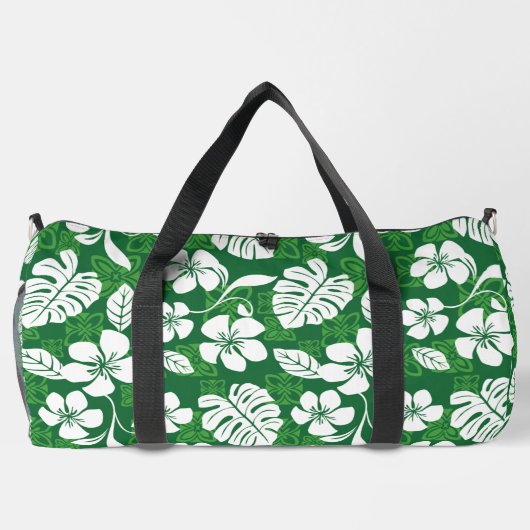 ALOH FRIDAY PATTERN IN GREEN DUFFLE BAG (Rückseite)