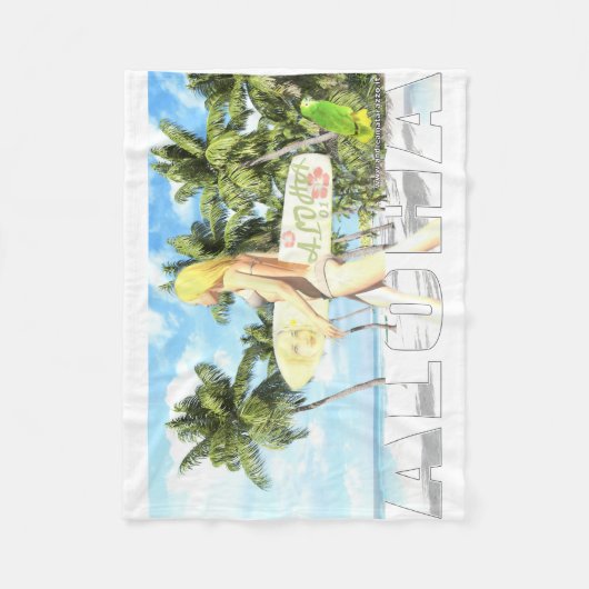 Aloha 01 fleecedecke (Vorderseite)