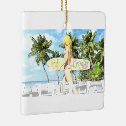 Aloha 01 keramikornament (Rechts)