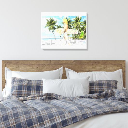 Aloha 01 leinwanddruck (Insitu (Schlafzimmer))