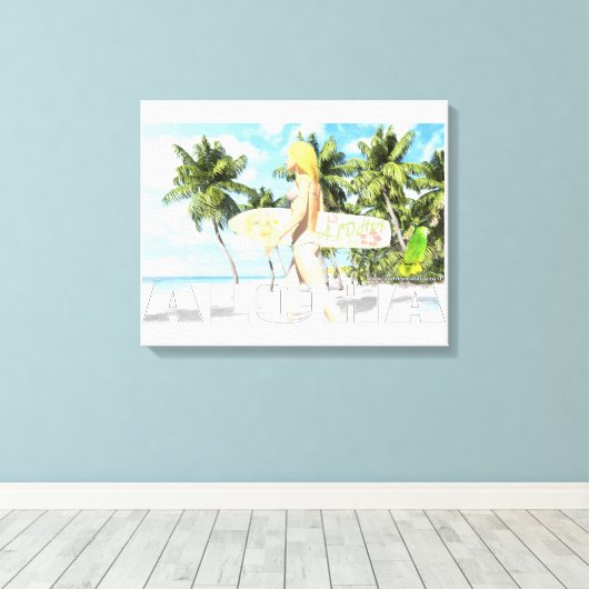 Aloha 01 leinwanddruck (Insitu (Holzboden))