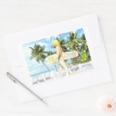 Aloha 01 rechteckiger aufkleber (Umschlag)