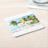 Aloha 01 rechteckiger pappuntersetzer (angewinkelt)