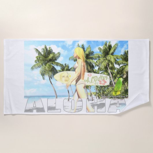 Aloha 01 strandtuch (Vorderseite)