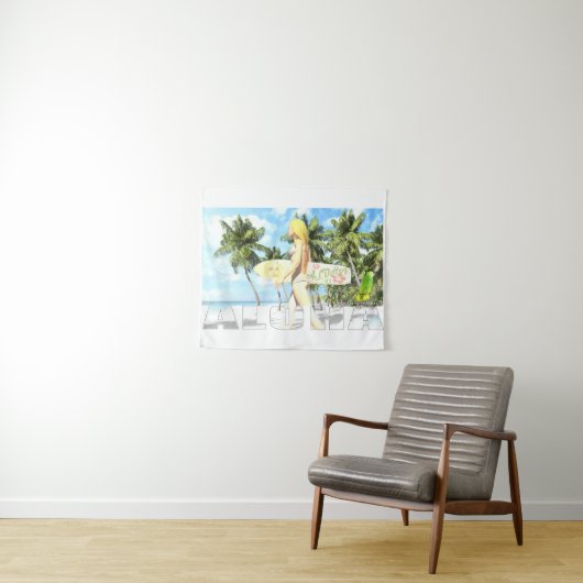 Aloha 01 wandteppich (Beispiel (Horizontal))