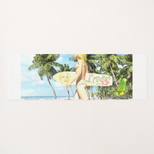 Aloha 01 yogamatte (Rückseite (Horizontal))