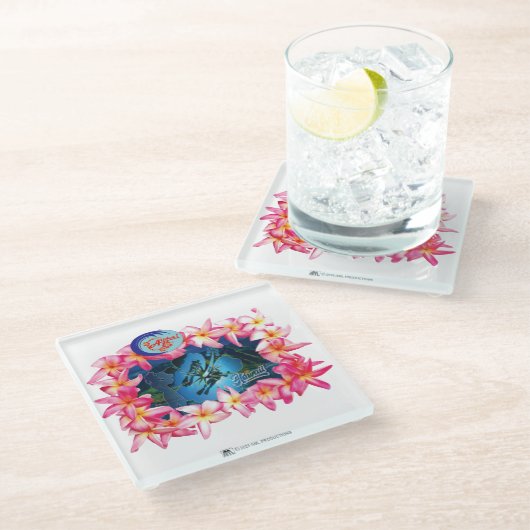 ALOHA 2 10 GLASUNTERSETZER (Schrägansicht)